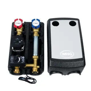 MHG Pumpengruppe DN25, gemischt VL links, UPM3, progressiver Mischer