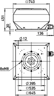 Helios VDW 355/4 Dachventilator vertikal 1-PH, 230 V – Bild 2