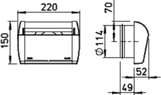 Helios ZLA 125 IB 22 inkl. G2-Filter Innenblende ZLA 125,Volumenkons. 22M3/h – Bild 2