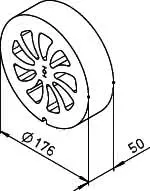 Helios KWL 45 SE Schalldämmelement DN180 für Wandhülse KWL EC 45 – Bild 2