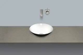 Alape Schalenbecken K360.GS 3501000 Bicolor s/w