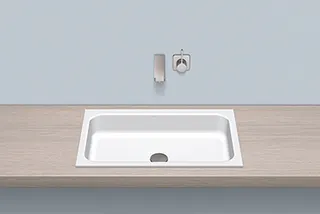 Alape Einbaubecken SR650 2218500 Weiß