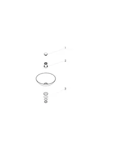 Alape Schalenbecken K360.GS 3501000 Dark Iron – Bild 2