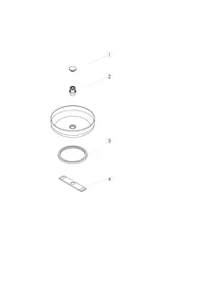 Alape Aufsatzbecken SO450.1 3503000 Bicolor s/w – Bild 2