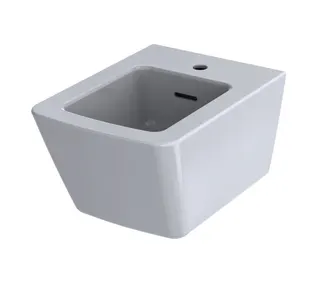 TOTO SP Bidet, wandhängend mit Hahnloch, mit Überlauf