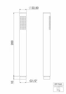 Steinberg Handbrause mit Easy-clean 099 9665, chrom – Bild 2