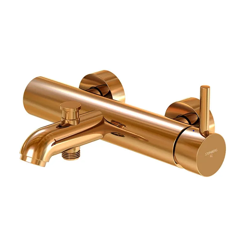 Steinberg Aufputz-Einhebelmischer für Wanne 100 1100 RG, rose gold
