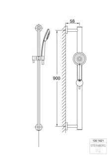 Steinberg Brausegarnitur 100 1621, chrom – Bild 2