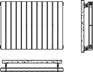 BEMM GHK PIANO 2 H0920x046x0344 06 EL, Weiß 9016 – Bild 2