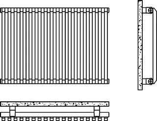 BEMM GHK SAX 1 H1500x054x0400 10 EL, Weiß 9016 – Bild 2