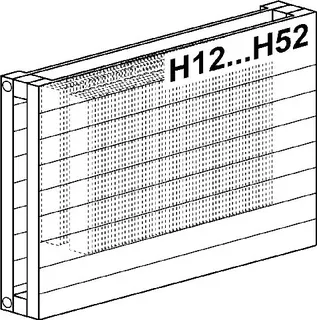 BEMM HEW Pawa H-H0560x133x0900 Typ HL 56/42-2 horizontal, Weiss 9016 – Bild 2