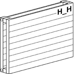 BEMM HEW Pawa H-H0700x103x2000 Typ H H 70 horizontal, Weiss 9016 – Bild 2