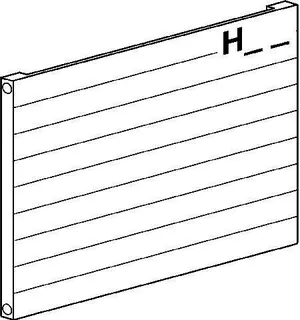 BEMM HEW Pawa H-H0630x032x0600 Typ H 63 horizontal, Weiss 9016 – Bild 2