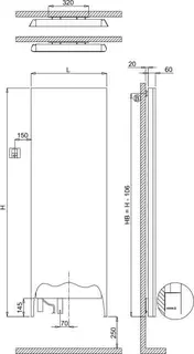 BEMM DHK Plawa EK Softlin H1800x060x0600 Raumregelung 850 W, Weiss 9016 – Bild 2