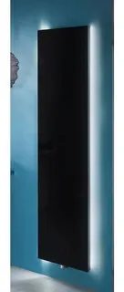 BEMM DHK Plawa Glas Purl. H1500x065x0625 Weiss 9016 u. Glas matt schwarz
