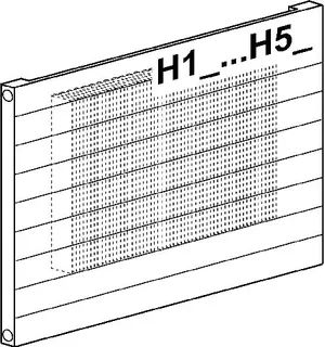 BEMM HEW Pawa H-H0560x062x1000 Typ HL 56/14 horizontal, Weiss 9016 – Bild 2