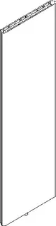 BEMM DHK Plawa Softline H2000x060x0470 M-Anschluss, Edelstahlfront – Bild 2