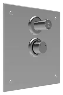 CONTI+ Umrüstset Dusche mechanisch VA, Oberfläche gebürstet, 330x330x5 mm