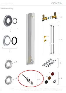 CONTI+ Set Piezo-Taster mit Farbringen Dichtung, Reduziersch. u. Mutter – Bild 4