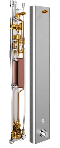 CONTI+ CONFRESH el. PZ Duschpan. CNX Frischwasserstation Thermo. Edelst. DN15