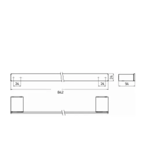 Emco Loft Badetuchhalter, chrom, 800 mm