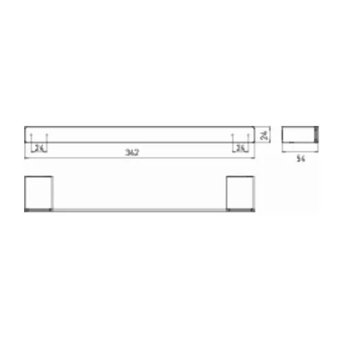 Emco Loft Wannengriff, chrom, 300 mm