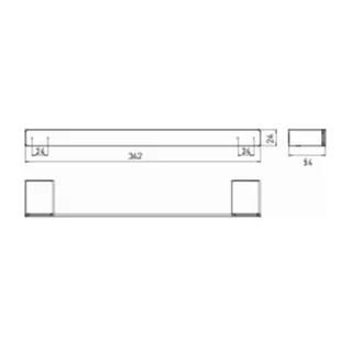 Emco Loft Wannengriff, chrom, 300 mm