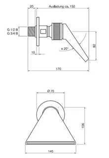 CONTI+ CONHEAD Schwallbrausekopf DN15 (verchromt) – Bild 4