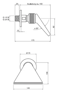 CONTI+ CONHEAD Schwallbrausekopf DN20 (verchromt) – Bild 4
