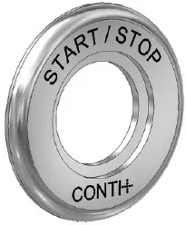 CONTI+ Rosette Piezo-Taster D 48 mm, Messing verchromt – Bild 2