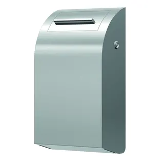 CONTI+ DESIGN Hygienebox 7 l. Edelstahl Schleusen-Einwurf