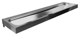 CONTI+ SteelTec Fjord 1800 Waschrinne o. Überlauf Edelst. matt 1800x430x140mm – Bild 2