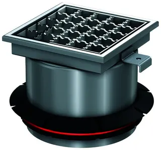 ACO Aufsatzstück Variant-CR 200x200/L15 V2A/rutschh./Gitterrost V2A lose eingel.