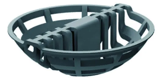 ACO ShowerDrain E Zubehör Schmutzfang/ Kst./rund/ WS50/25