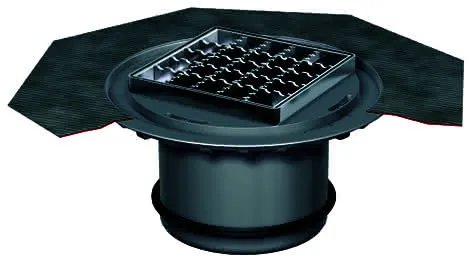 ACO Aufsatzstück AV-Selecta PP 196x196 L15/ rutschh./mit Rost/ verl. Ausführung