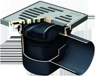 ACO Kellerablauf DN100/197x17/1,5 Grad/1,6l/s/PP/ K3
