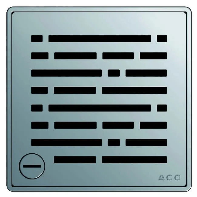 ACO ShowerDrain Rost 140x140/ Mix/ V2A/ K3/verriegelt