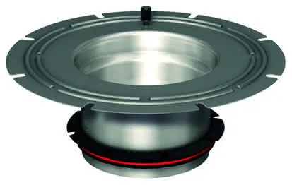 ACO Oberteil DN100/ V2A/ Klebefl./mit ACO Kombiring