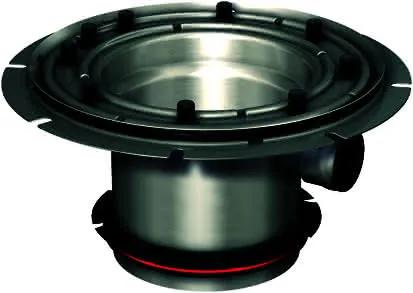 ACO Oberteil DN100/ V2A/ Pressfl./mit ACO Kombiring