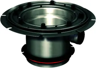 ACO Oberteil DN100/ V2A/ Pressfl./mit ACO Kombiring