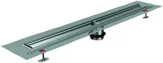 ACO ShowerDrain Public Rinne 3000x110/mit 1 Ablaufstutzen/Fl. hori