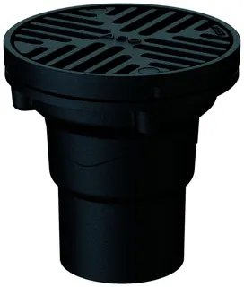 ACO Parkdeckablauf Passavant Guss DN100/90 Grad/M125/o.Anschlussr.D200mm