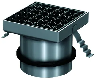 ACO Aufsatzstück Passavant 150x150/ M125/ V2A/ rutschh.