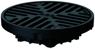 ACO Aufsatzr. Passavant Spin Guss mit Rost/Parkdeck DN70/DN100/D200mm/M125