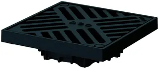ACO Aufsatzr. Passavant Spin mit Rost/Parkdeck DN70/DN100/200x200 mm