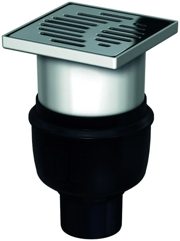 ACO Easy-Flow Bodenablauf DN70/150x150/90 Grad/1,6l/s/Kst/ K3/WS50