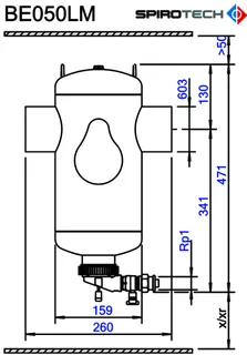 SP Schlammabscheider SpiroTrap Magnet DN 50 - Schweißst., 10 bar / 110 Grad – Bild 4