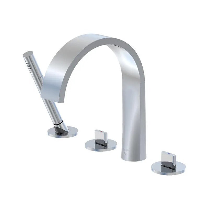 Steinberg 4-Loch Wannenrand-Armatur 280 2400, chrom