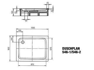 Duschfläche 80x100x6,5cm more4YOU, weiß, Invisible Grip – Bild 3