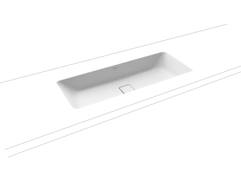 Kaldewei WB CONO UNTERBAUWASCHTISCH Mod.3088, 869x382mm,alpinweiß matt,PEFF,AD,oÜL